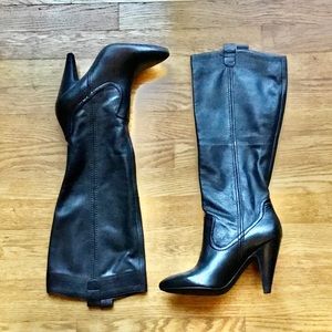 👢Jessica Simpson Knee High Leather Boot~4” Heel👢